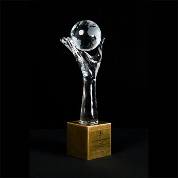 Pormenor de um troféu conquistado por Gonçalo Gil